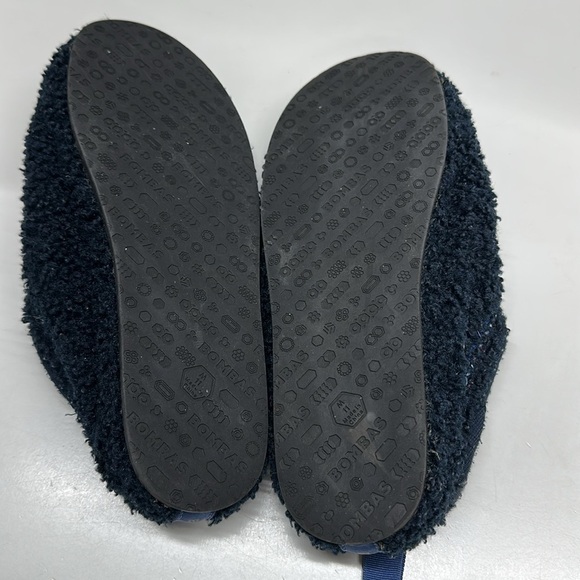 Bombas Sunday Sherpa House Slippers Shoes Fuzzy Warm Navy Blue Men's Size 11 - Picture 6 of 8